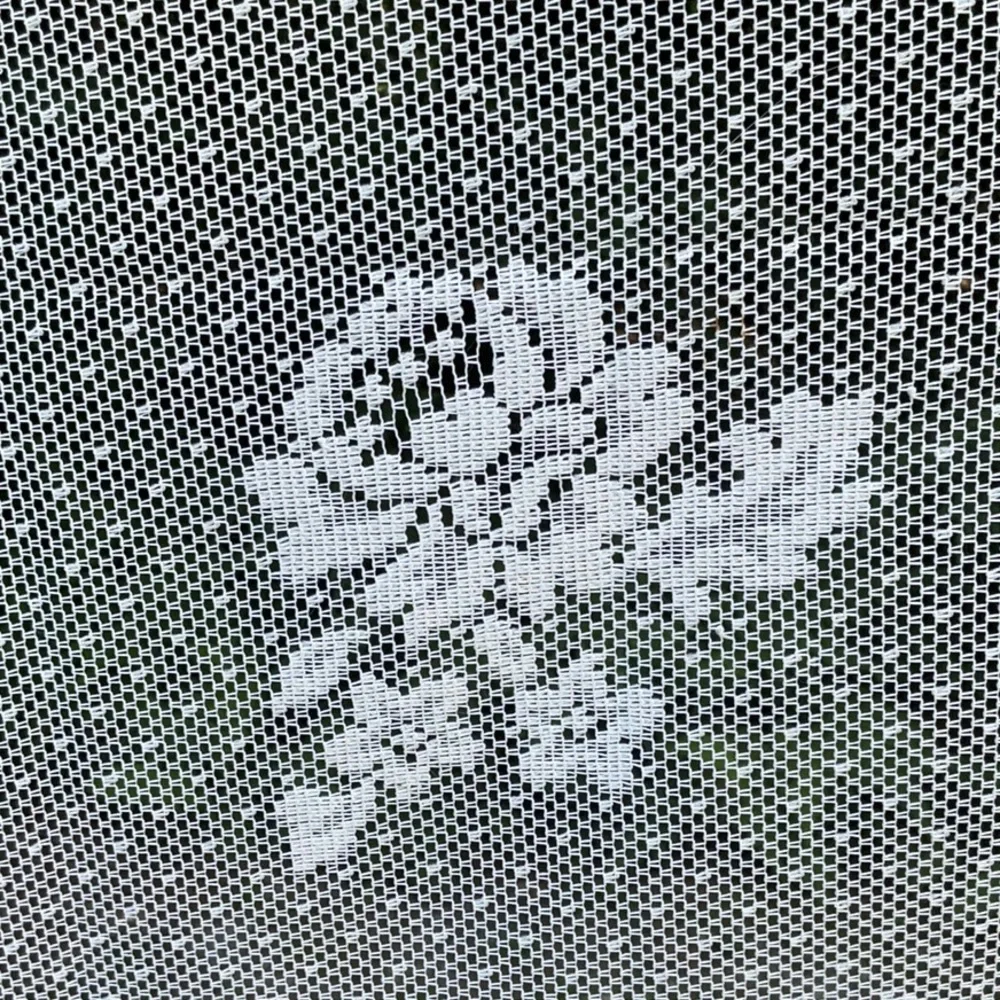 Vintage White Floral Lace Tablecloth - Rectangular 52x70 - Romantic Cottagecore